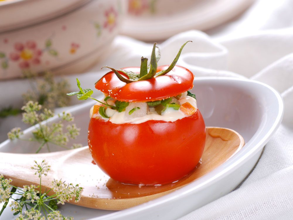 Recette de tomates farcies.