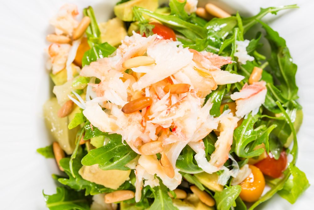 Une recette de salade santé aux fruits de mer.