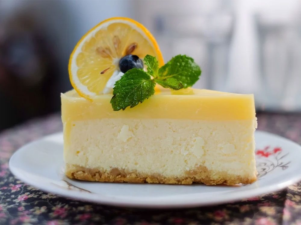 Des recettes à base de citron: la tarte au fromage.