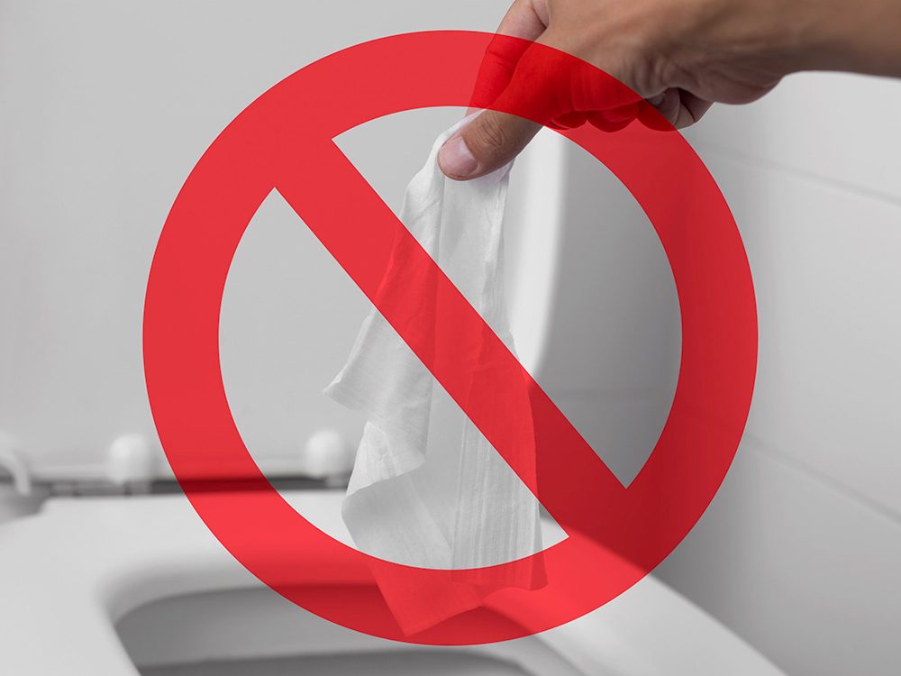 Lingettes : ne les jetez pas aux toilettes !