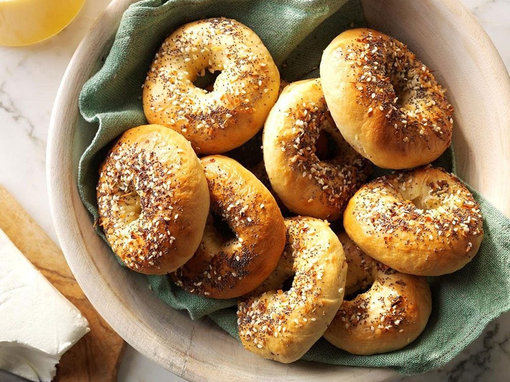 Recette de bagels au miel.