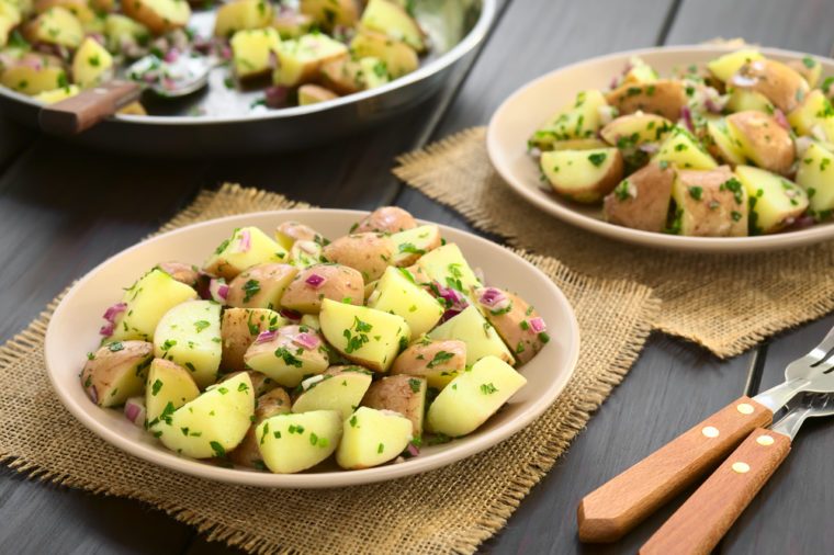 Salade Aux Trois Pommes De Terre Et Au Bacon