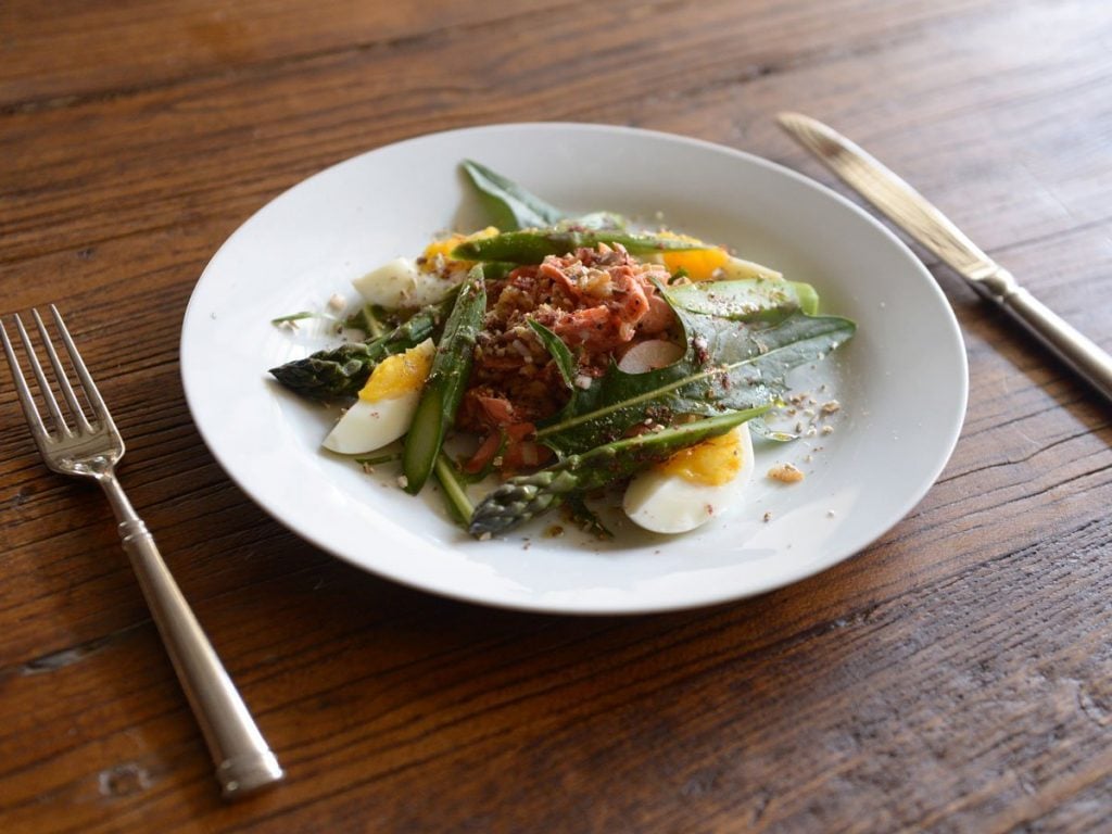 Salade De Riz A L Espagnole Saumon Rouge Sauvage Et Shiitake